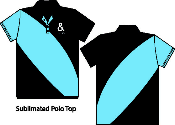 Kool and the Crew Custom made printed Polo